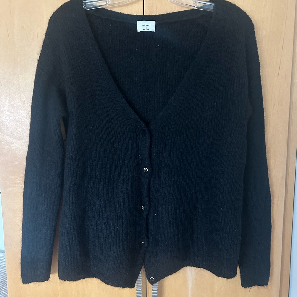Wilfred Black Women's front to back cardigan M black